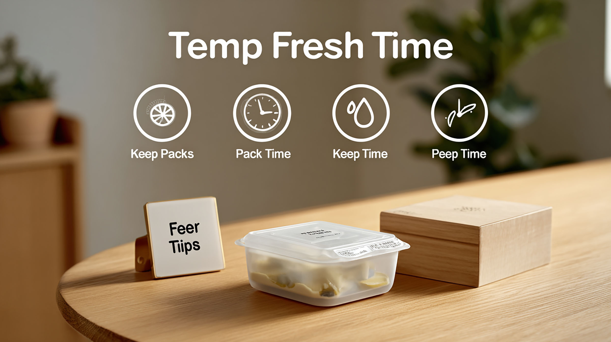 หลักการ Temp Pack Time สำหรับเก็บขนม