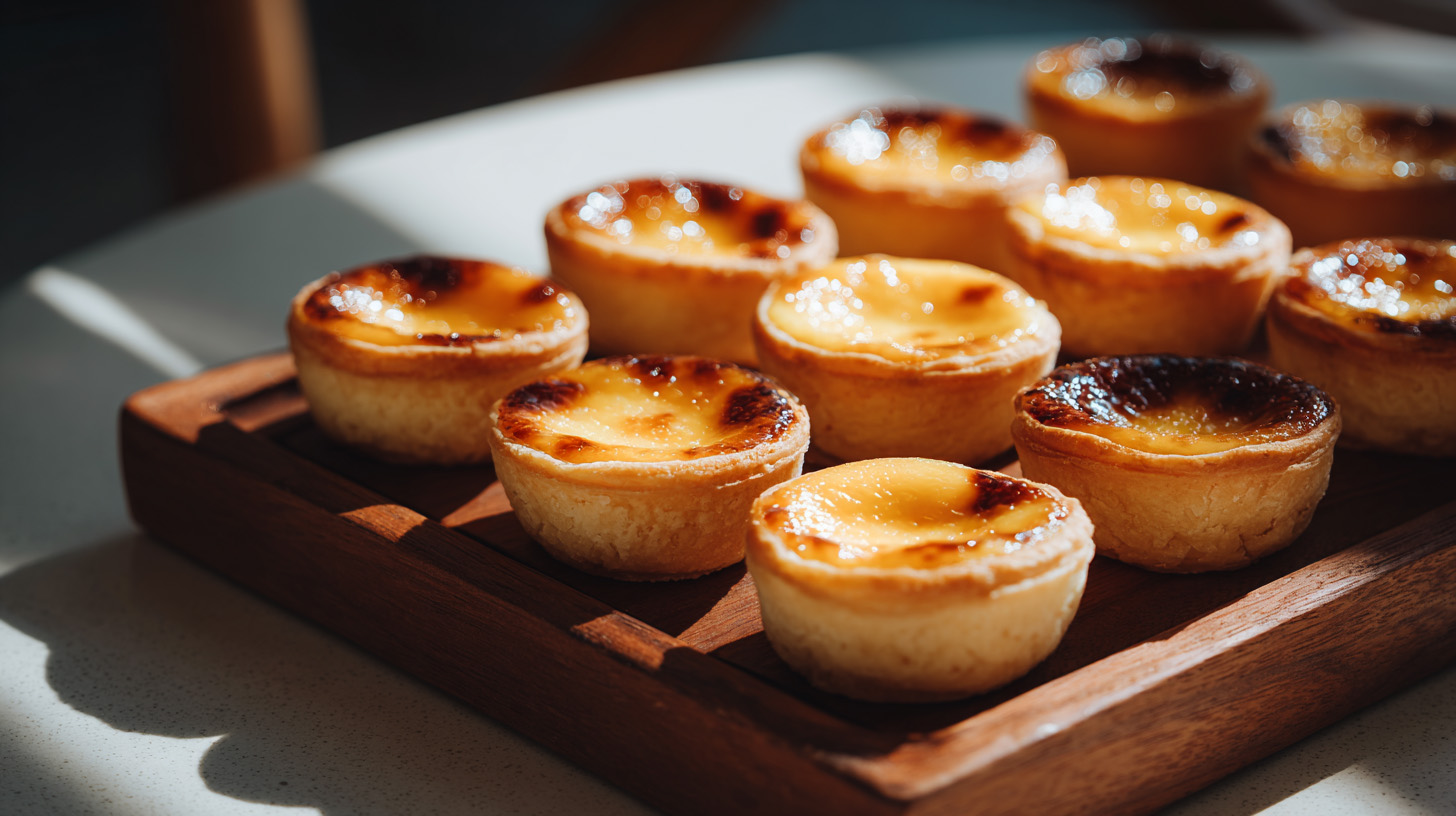 มินิชีสทาร์ตเรียงบนถาดไม้ อย่างน่ารัก